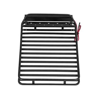 XEBRAD Gepäckträger Licht Dachträger TRX4 GEN8, for Axial, Scx10 III 1/10 RC Crawler Auto Teile Spielzeug Zubehör Dachgepäckträger für Spielzeugautos von XEBRAD